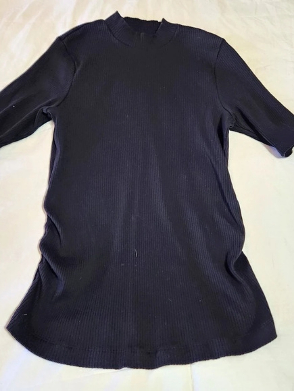Old Navy Maternity Ribbed Mock-Neck Top Black XL